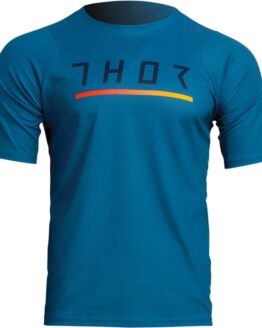 Thor Assist Caliber Short-Sleeve Jersey Teal/Black Men's S