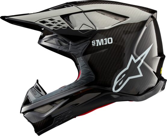 Alpinestars Supertech M10 Solid MIPS Helmet Gloss Black L - Image 3