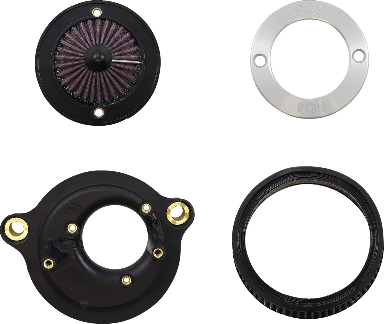 S&S Air Stinger Stealth Air Cleaner Kit Chrome For Harley M8 Models - Image 6