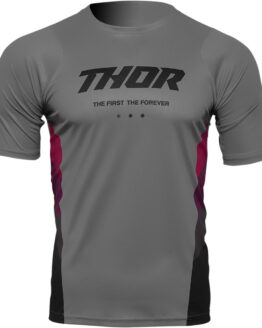THOR Assist React MTB Jersey Gray/Purple Men's Medium