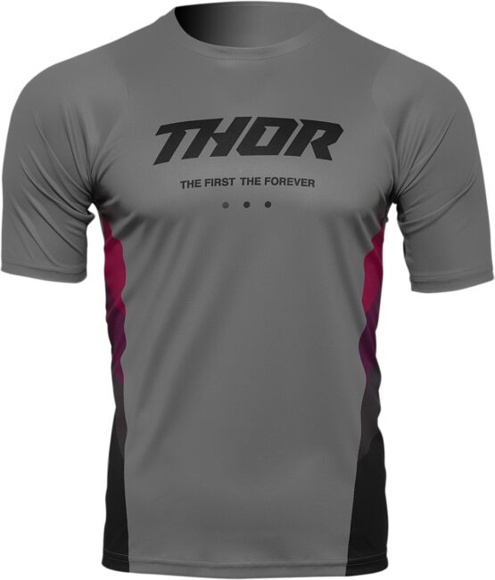 THOR Assist React MTB Jersey Gray/Purple Men's Medium
