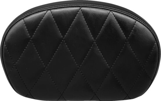 Le Pera Medium Diamond Sissy Bar Pad Shiny Black for Harley-Davidson
