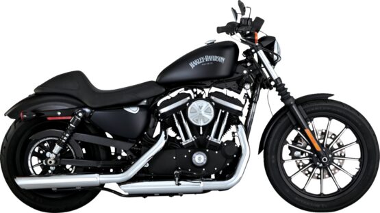 Vance & Hines HD Sportster 14-22 Twin Slash 3In PCX Slip-On Exhaust - Image 3