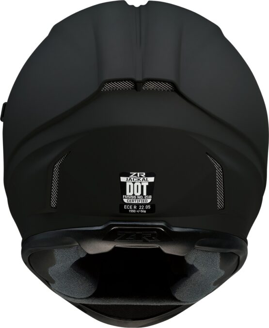 Z1R Jackal Smoke Helmet 2XL Matte Black - Image 4