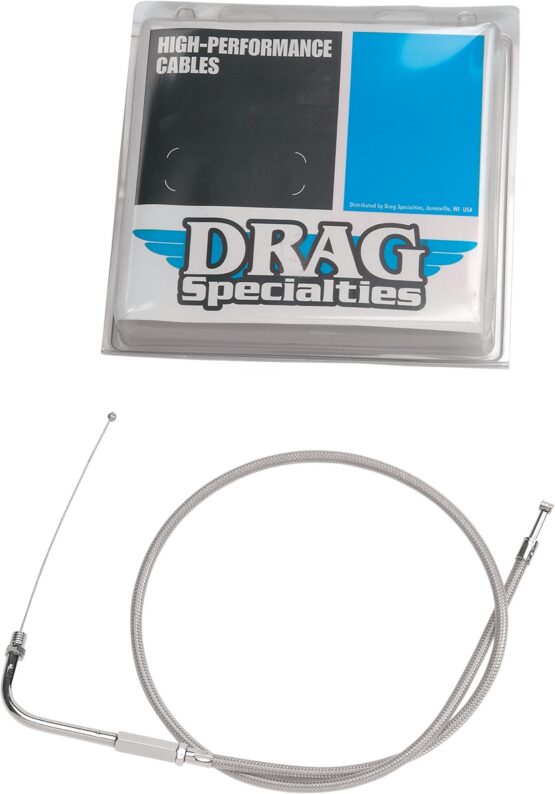 Drag Specialties Stainless Braided Throttle Cable 30-3/4in For Harley-Davidson - Image 2