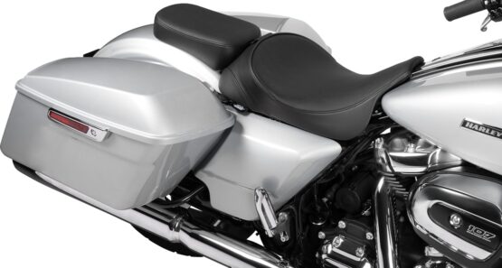 Drag Specialties Rear Passenger Seat Wide Smooth Black For Harley FLH/FLT 97-23 - Image 3