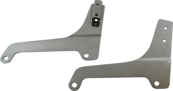 Drag Specialties Chrome Sissy Bar Side Plates For Harley-Davidson Softail