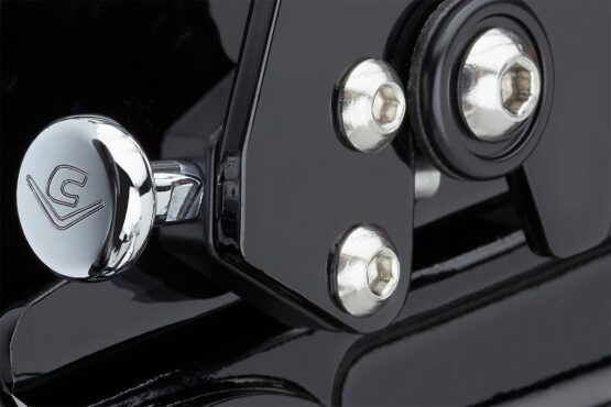 Cobra BA Flat Rack Gloss Black Fits Harley-Davidson - Image 2