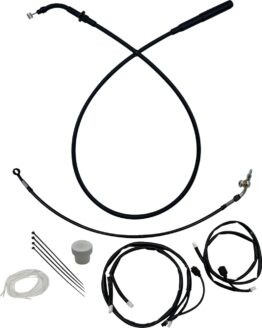Fat Baggers EZ Install +8in Cable Kit Black For 2024 Road Glide Models