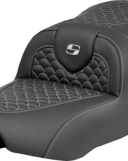 Saddlemen Roadsofa Seat Silver Stitch No Backrest For Harley FLTR/FLHX 23-24
