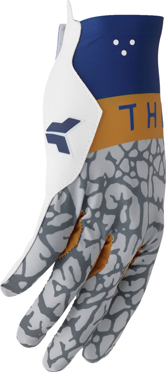 THOR SPORTMODE Bravo Gloves XL Men's White/Copper/Navy/Gray - Image 4