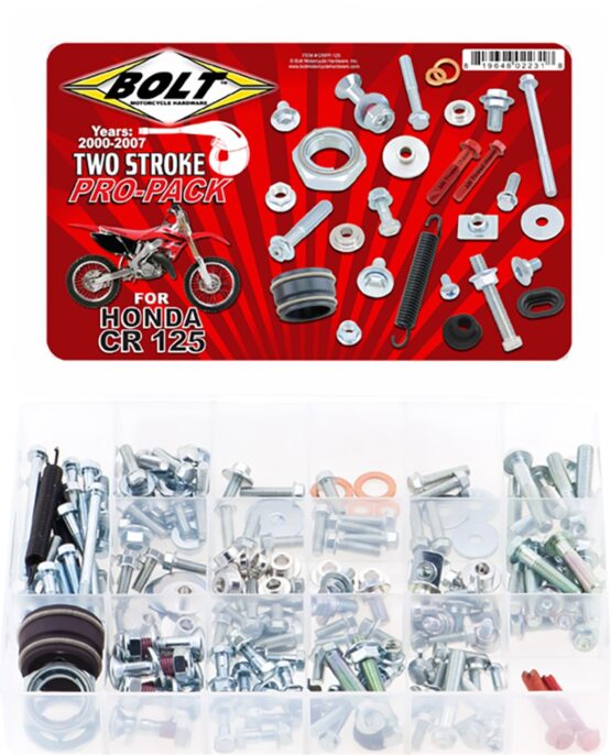 Bolt Honda 2-Stroke Pro-Pack Hardware Kit For CR125