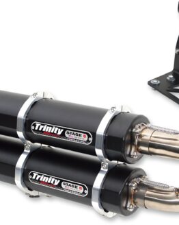 Stage 5 Slip On Exhaust - Dual Black Mufflers
