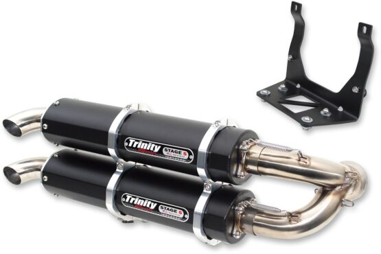 Stage 5 Slip On Exhaust - Dual Black Mufflers