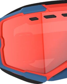 SCOTT Fury LS Snow Cross Goggle Dark Blue/Neon Red Red Chrome