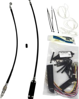 Fat Baggers 16in Black Cable Clutch Installation Kit For Harley Touring