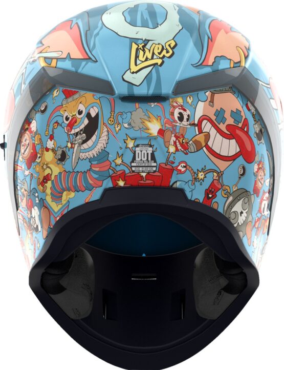 ICON Airform 9 Lives MIPS Full Face Helmet Blue XL - Image 4