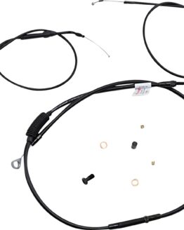 Extended Black Control Cable Kit for 8" Bars