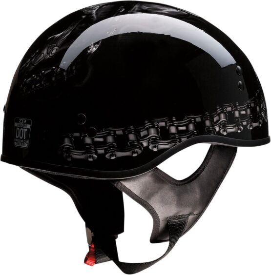 Z1R Vagrant FTW Helmet Gloss Black/Gray S - Image 4