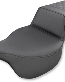 Step-Up Rear Lattice Stitch 2-Up Seat - Black
