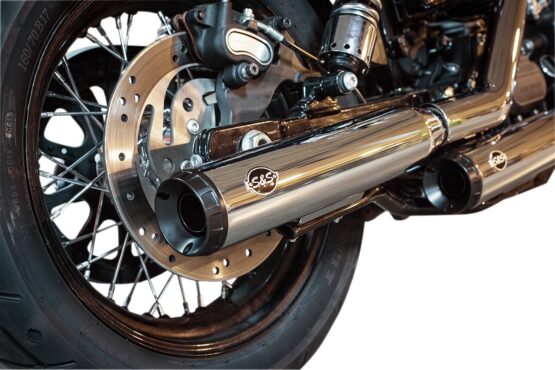 Grand National Chrome 3.5" Slip On Exhaust Black Cap