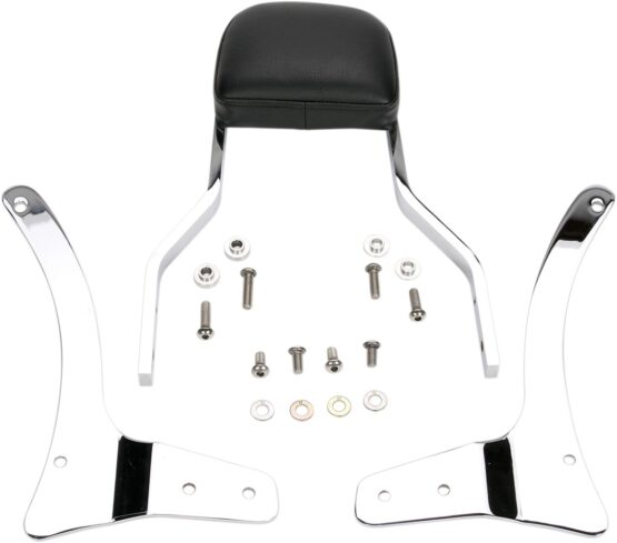 Chrome Short Sissy Bar with Pad 14" by Cobra Fits Yamaha V Star 1100 99-09