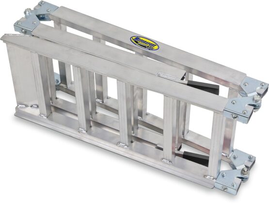 Aluminum 8 Foot Tri-Fold Loading Ramp - 500lb Capacity, 11" Wide - Image 3