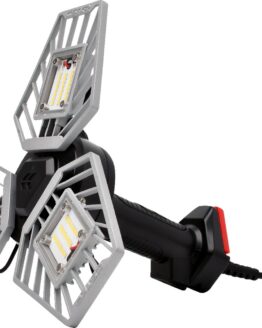 STKR TRiLIGHT Shop Light V2 LED Drop Light 5000 Lumens Black Silver