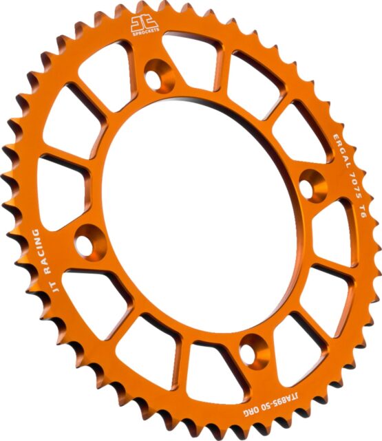 Orange Aluminum Rear Sprocket - 50 Teeth 428 Pitch