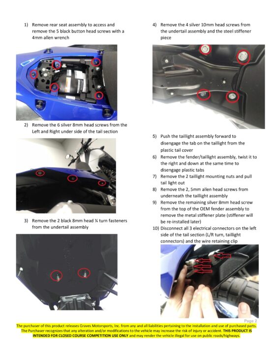Graves Fender Eliminator Kit - Image 3