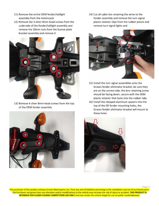 Graves Fender Eliminator Kit - Image 4
