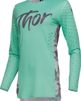 Thor SPORTMODE Shadow Women's Jersey Camo Gray/Green/Teal Medium