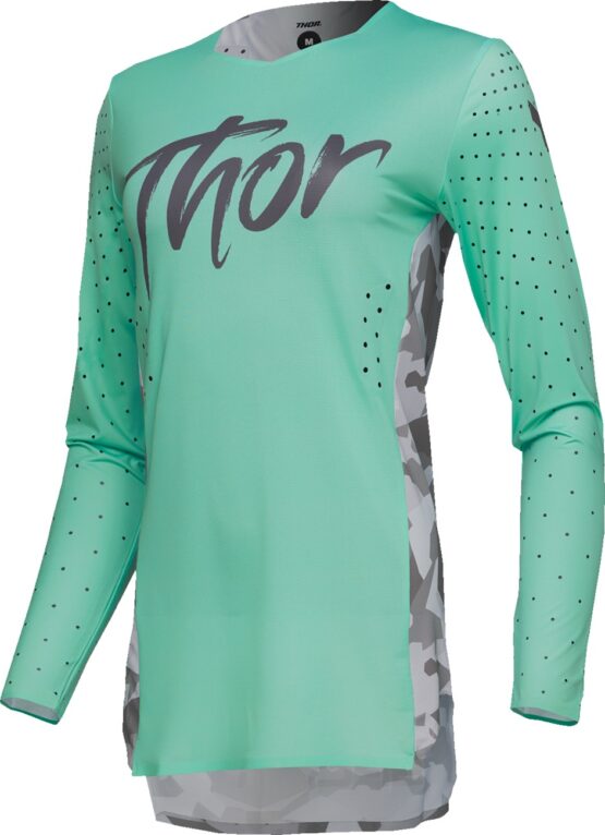 Thor SPORTMODE Shadow Women's Jersey Camo Gray/Green/Teal Medium