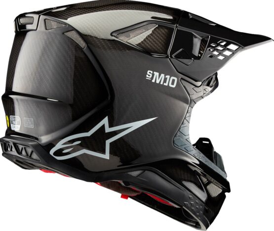 Alpinestars Supertech M10 Solid MIPS Helmet Gloss Black L - Image 4