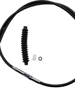 Drag Specialties Black Vinyl Clutch Cable Standard For Harley Softail