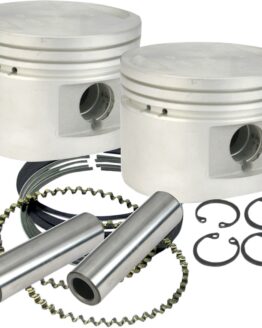 S&S 80in Cast Flat Top Piston Kit Standard For 84-99 Harley Big Twin