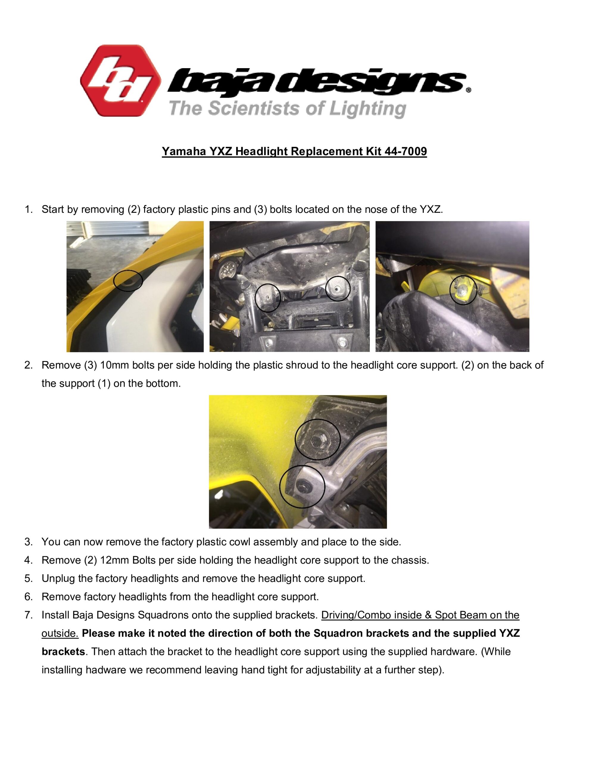Sport Headlight Replacement Kit for Yamaha YXZ - Image 3