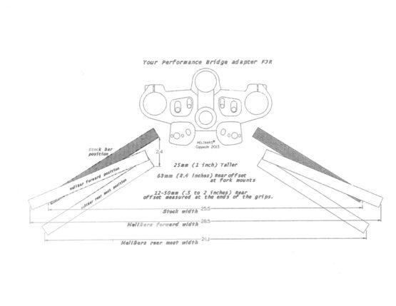 Adjustable Handlebar Bridge 1" Riser - Image 3