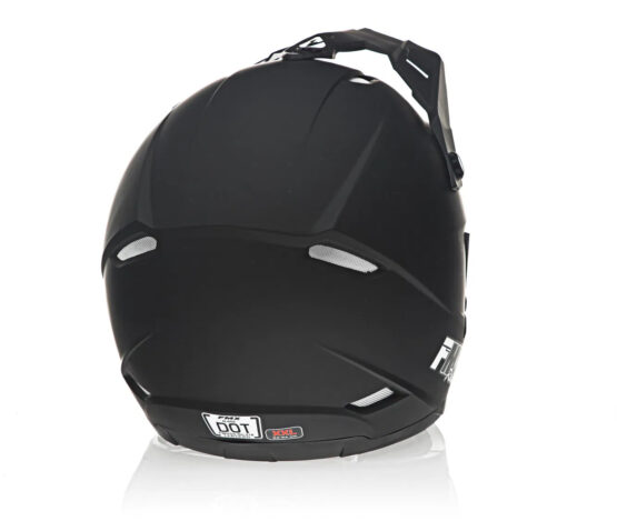 FMX N-600 Large Motocross Helmet, Matte Black, Double D Closure, DOT Approved - Image 3