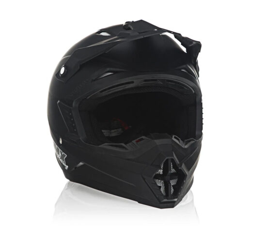 FMX N-600 Large Motocross Helmet, Matte Black, Double D Closure, DOT Approved - Image 4