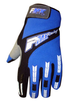FMX Zaca MX Gloves Blue/White/Black - Unisex 2X-Large Textile