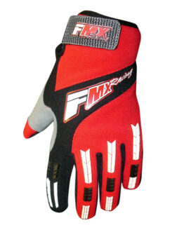 FMX Zaca MX Gloves Red/White/Black - Unisex X-Large Textile