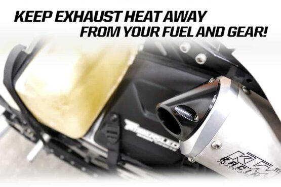 Side Shooter Spark Arrestor Exhaust End Cap - Black - Image 2
