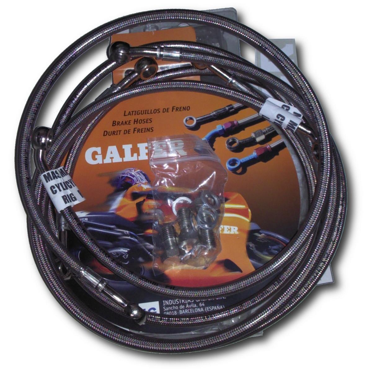 Stainless Steel Front Brake Line Kit - 4 Lines - Image 2