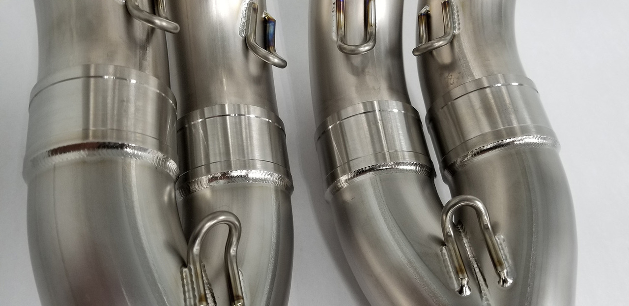 Yamaha R1 Full Titanium Exhaust System with Titanium 200mm Silencer - Image 4
