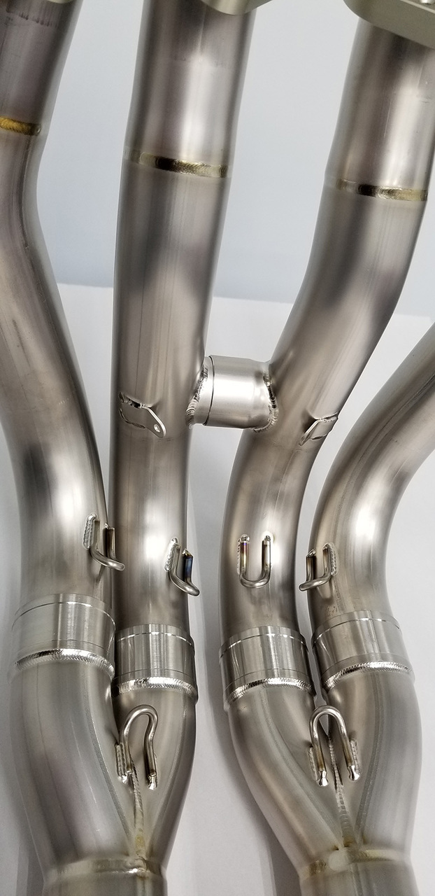 Yamaha R1 Full Titanium Exhaust System with Titanium 200mm Silencer - Image 8