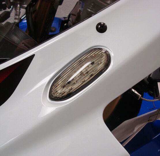 Smoke Mirror Block-Off LED Flush Mount Turn Signals