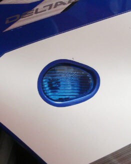 Pair of LED Flush Mount Turn Signals - Blue Lens