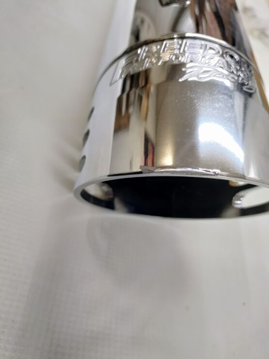 Scratch & Dent 4" Racing Chrome Right Side Slip On Exhaust Muffler - Image 3