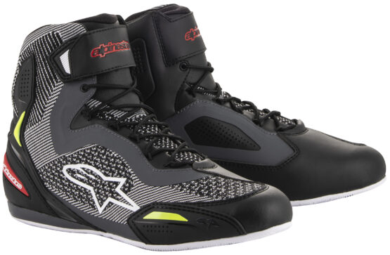 Alpinestars Faster-3 Knit Shoe Black/Gray/Yellow Fluo Size 11.5